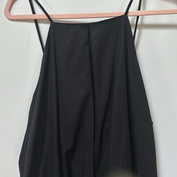 ANINE BING Bree Halter Neck Black Cotton Midi Dress Large Low Back - Picture 6 of 10